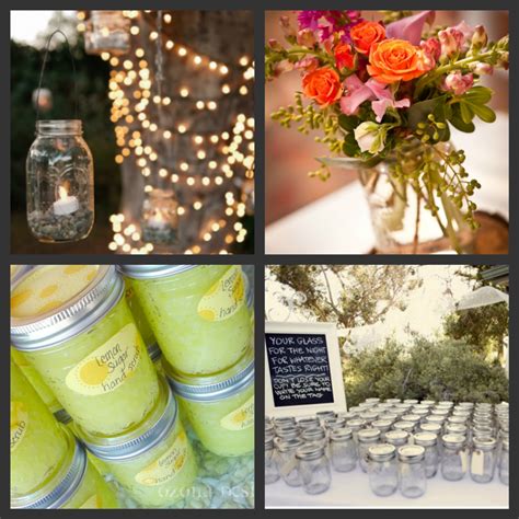 weddings  fun blog creative ways   mason jars   wedding