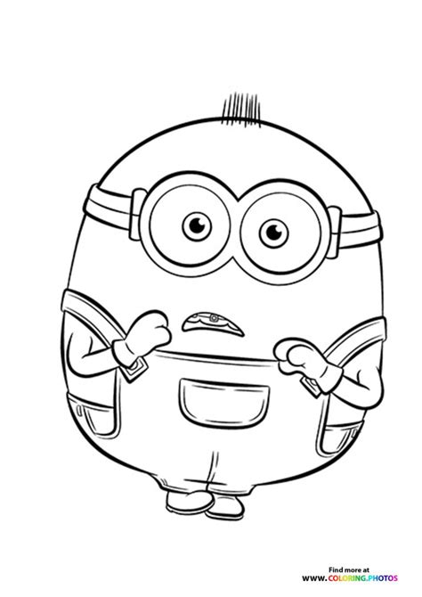 minion otto coloring pages  kids