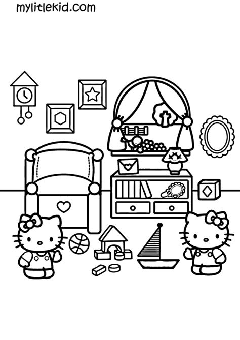 kitty coloring pages print