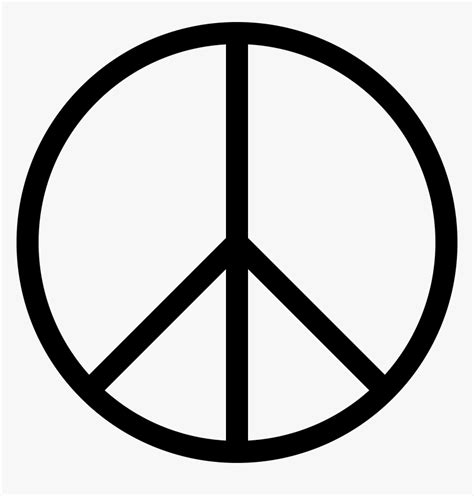 peace symbol png thin peace sign outline transparent png