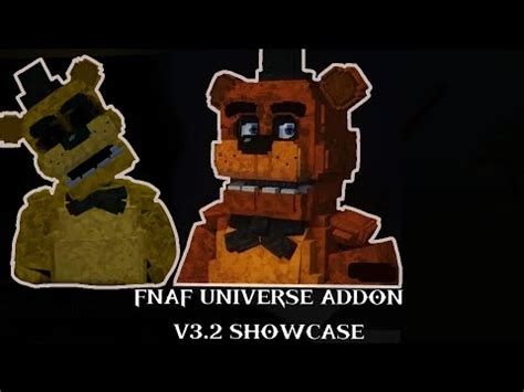 fnaf universe addon  showcaseminecraft bedrock youtube