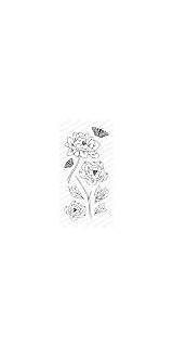 Obsession Impression Peony Stamps Tara Caldwell Clear Set sketch template