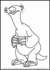 Sloth Manny Megatherium Learn Mammoth Mewarn11 Sidney Tooth Comic Shira Boyama Drawingtutorials101 Series Seç sketch template