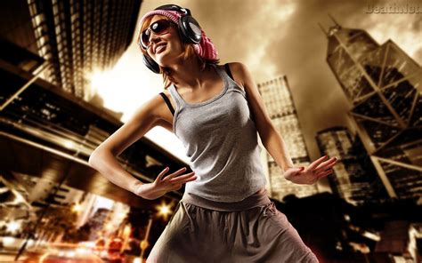 dance headphone girl hd wallpapers download awesome nice and high quality hd wallpapers from