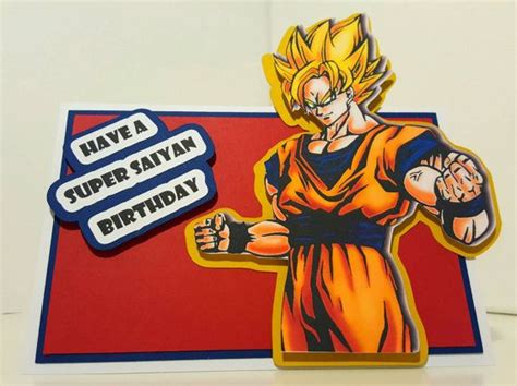 dragon ball  birthday card birthday cards dragon ball dragon ball