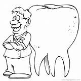Tandarts Muela Dentist Dentista Zahnarzt Muelas Kies Coloriage Dientes Dentiste Ausmalbilder Higiene Malvorlage Maestra Coloringhome Stimmen sketch template