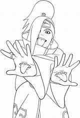 Akatsuki Naruto Deidara Colorir Tobi Desenhar Sasuke Obito Tudodesenhos Itachi Coloringhome Kakashi Madara sketch template