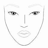 Face Makeup Charts Maquiagem Chart Rosto Para Croqui Template Maquiar Sobrancelha Curso Pasta Escolha Desenho Choose Board Blank Drawing sketch template