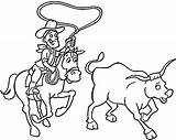 Coloring Cattle Pages Drive Getdrawings Cowboy sketch template