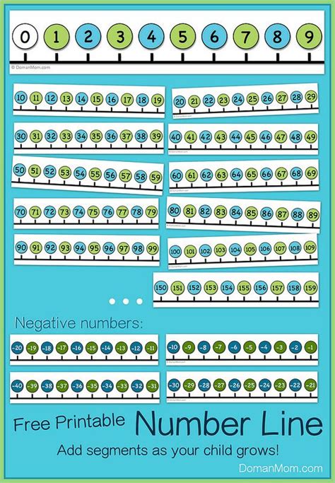 printable number  colorful number   moveable sections