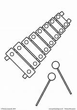 Xylophone Primaryleap Worksheet sketch template