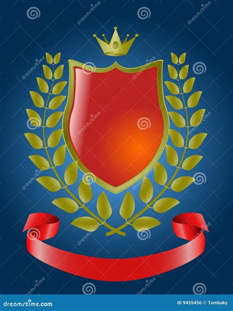 royal heraldic symbols stock vector illustration  element