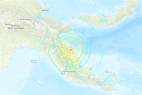 Strong Earthquake Off Papua New Guinea Prompts Brief Tsunami Threat