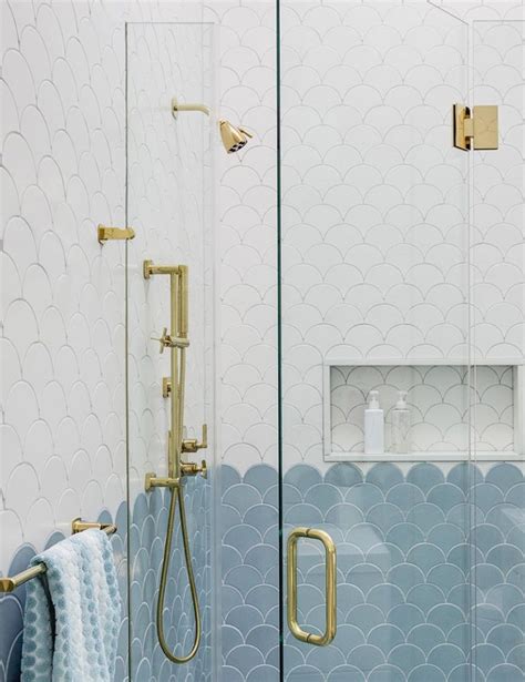 Add This Blue White And Gold Bathroom To Your List Of