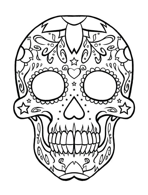 skull stencil printable templates guide patterns skull