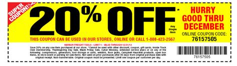 harbor freight 20 off printable coupon
