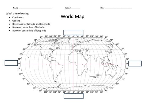 facts latitude  longitude world map worksheet danasrfctop map