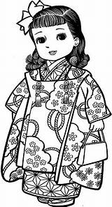 Japonesas Japonesa Japoneses Maravilhosas Kimonos Riscos Japones Livro Menininhas Desenhar Colorido Bonecas Gueixa Nil Japonaise Choisir sketch template