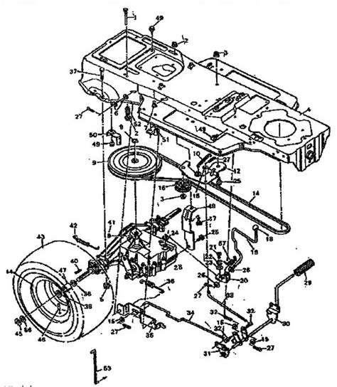 craftsman  lawn mower parts diagram