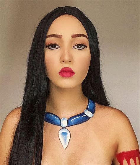 Pocahontas Makeup Disney Makeup Pocahontas Cosplay Pulled Back