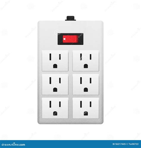 electrical outlet  switch stock illustration image