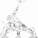 Artillery Mecha Rhea sketch template