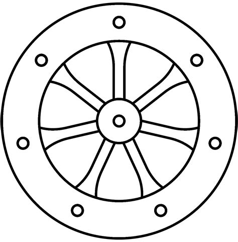wheel traceable heraldic art