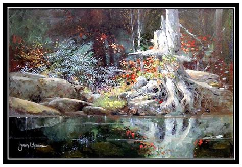 james coleman   james coleman large oil painting  canvas signed landscape nature