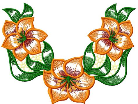lily decoration  embroidery design  embroidery designs links   machine