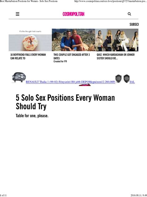 Best Masturbation Positions For Women Solo Sex Positions Sex