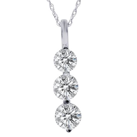 ct  stone diamond pendant  white gold ebay