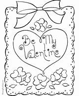 Valentine Coloring Valentines Cards Pages Colouring Color Card Printable Happy Hearts Sheets Sheet Kid Heart Clipart Clip Print Library Holiday sketch template
