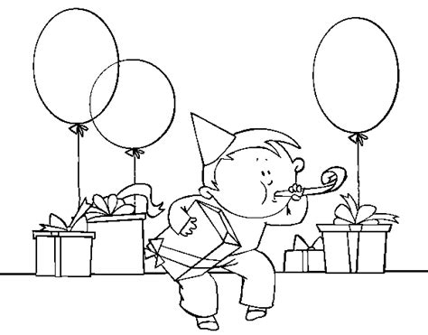 birthday party coloring page coloringcrewcom