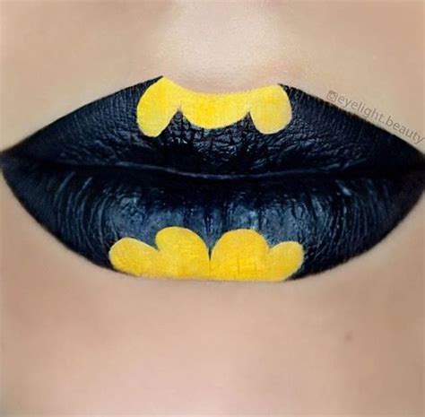 Batman Lips Makeup Geek Lip Art Cute Bat