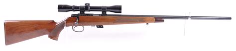 sold price remington model    cal custom sporting bolt action rifle  tasco scope