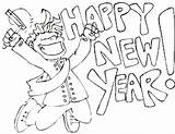 Coloring Pages Happy Year Disney Sheets sketch template