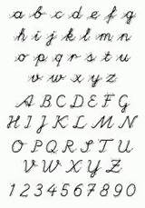 Corsivo Lettere Numeri Alfabeto Movimento Cursive Letters Handwriting Indicazioni Coloradisegni Monkey sketch template