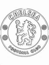 Coloring Pages Chelsea Manchester United Football Logo Club Arsenal Colouring Soccer City Man Premier League Fc Utd Sheets Color Google sketch template