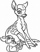 Thumper Bambi sketch template