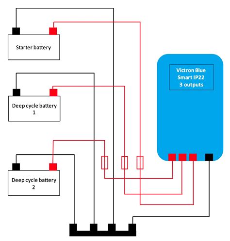wiring  parallel batteries  ip  outputs victron community