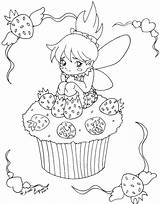Coloring Cupcake Pages Cute Getdrawings sketch template