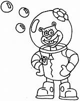 Sandy Spongebob Coloring Pages Cheeks Squarepants Colouring Printable Print Popular Color Clip Getcolorings Library sketch template