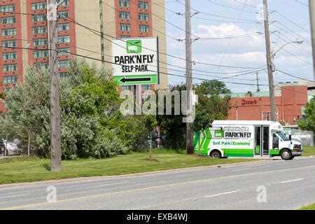 parkn fly parking  pearson international airport  toronto ont stock photo alamy