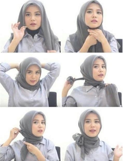 Tutorial Memakai Jilbab Segi Empat Yang Simple Tutorial Hijab