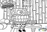 Spongebob Coloring Pages Squarepants Funny sketch template