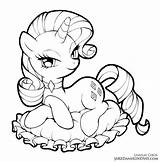 Coloring Pages Rarity Pony Little Lcibos Mermaid Choose Board Unicorn sketch template