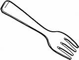 Fork Coloring Pages Template Plate sketch template