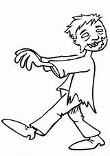 Zombie Coloring Pages Halloween Clipart Kids Drawing Colouring Scary Cartoon Cute Zombies Female Drawings Outline Dead Cliparts Cartoons Printable Clip sketch template