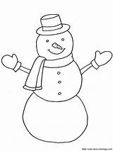 Snowman Bonhomme Neige Salju Mewarnai Inverno Manusia Pupazzo Neve Hiver Schnee Paud Snowmen Sketsa Invierno Zima Colorier Dltk Colour Stampare sketch template