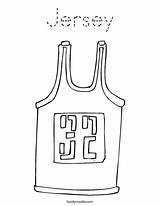 Coloring Jersey Pages Basketball Angeles Los Color Drawing Print Printable Baseball Favorites Login Add Getcolorings Twistynoodle Getdrawings Outline sketch template